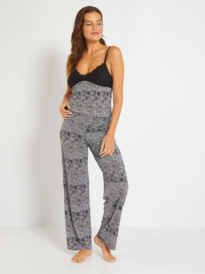 Top 'Envie De Lingerie' - Negro/blanco 5 Top 'Envie De Lingerie' - Negro/blanco - Imagen 3