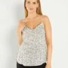 Top Premamá Con Bordes Ondulados - BLANCO -TrendyModa Ventas top premama con bordes ondulados blanco aem01 1 frb1