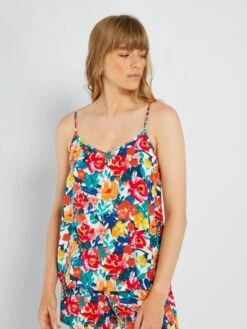 Top Vaporoso De Rayas - NARANJA -TrendyModa Ventas top vaporoso de rayas naranja zb011 9 frb3