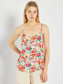 Top Vaporoso De Rayas - ROSA -TrendyModa Ventas top vaporoso de rayas rosa zb011 8 frb4