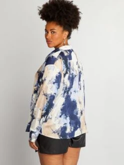 Una Blusa Vaporosa De Manga Larga. - ATAR Y TEÑIR -TrendyModa Ventas una blusa vaporosa de manga larga atar y tenir azz56 1 frb5