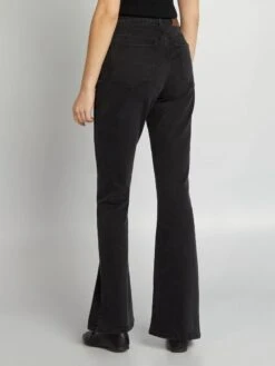 Vaquero Acampanado Con 5 bolsillos - L28 - NEGRO -TrendyModa Ventas vaquero acampanado con 5bolsillos l28 negro ahr47 1 frb3