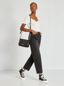 Vaquero Boyfriend - 5 Bolsillos - NEGRO