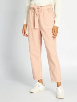 Vaquero Mom Con Cinturón - Rosa