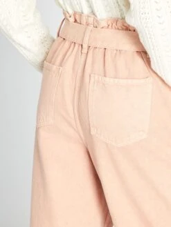 Vaquero Mom Con Cinturón - Rosa 13 Vaquero Mom Con Cinturón - Rosa -TrendyModa Ventas vaquero mom con cinturon rosa aof04 3 frb6