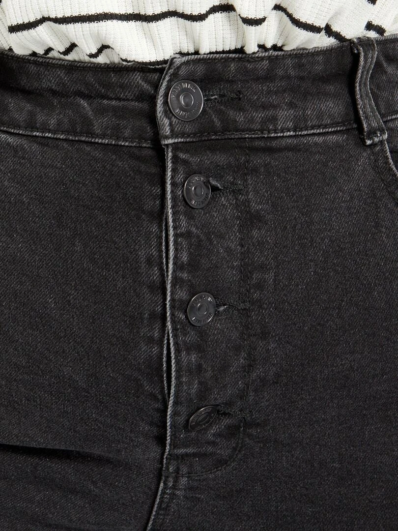 Vaquero Mom De Tiro Alto L28 - 5 Bolsillos - NEGRO 6 Vaquero Mom De Tiro Alto L28 - 5 Bolsillos - NEGRO - Imagen 4