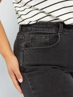 Vaquero Mom De Tiro Alto L34 - 5 Bolsillos - NEGRO -TrendyModa Ventas vaquero mom de tiro alto l34 5 bolsillos negro acm11 1 frb5