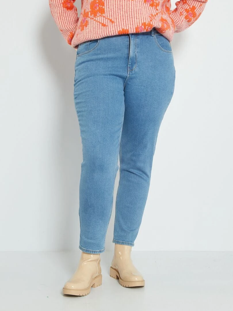 Vaquero Mom Elástico - AZUL 3 Vaquero Mom Elástico - AZUL