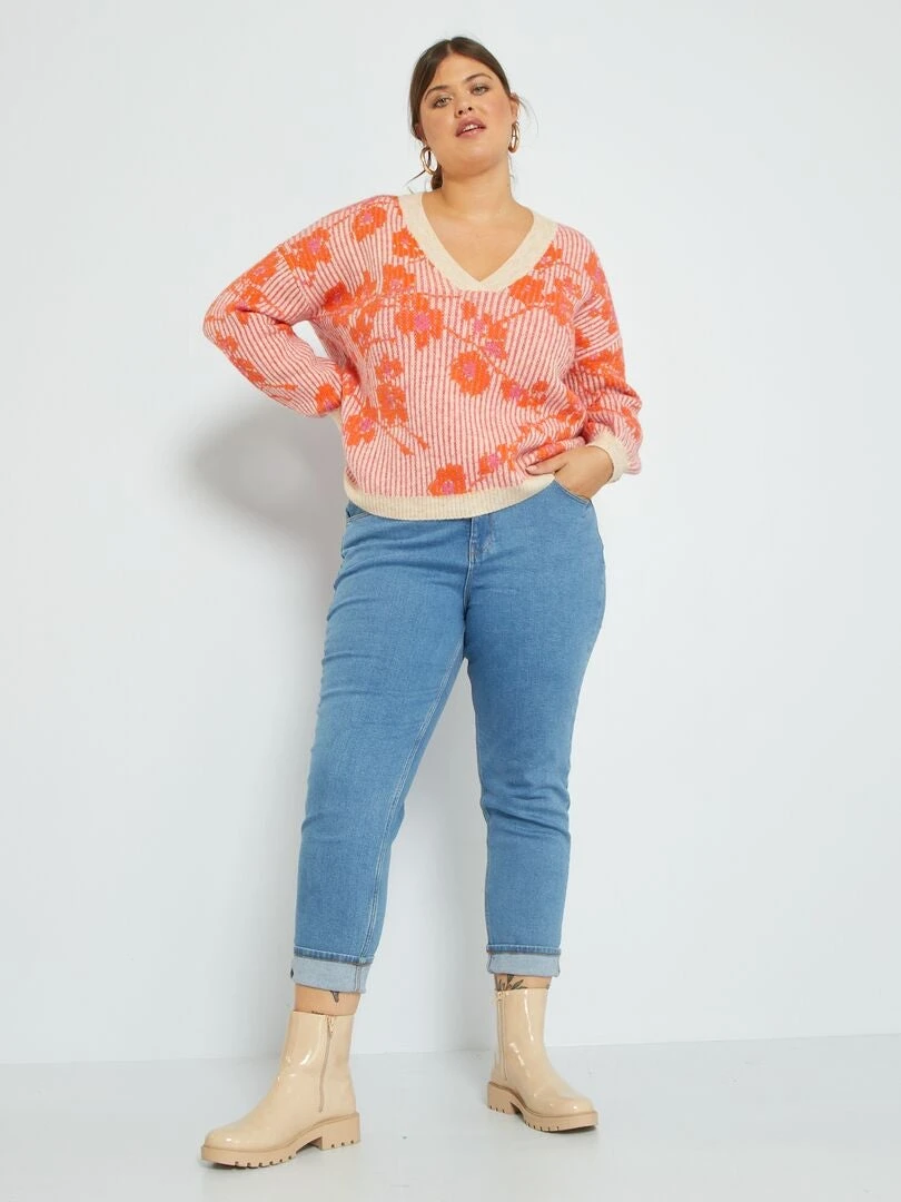 Vaquero Mom Elástico - AZUL 4 Vaquero Mom Elástico - AZUL - Imagen 2