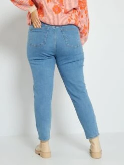 Vaquero Mom Elástico - AZUL 11 Vaquero Mom Elástico - AZUL -TrendyModa Ventas vaquero mom elastico azul zd834 5 frb4