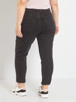 Vaquero Mom Elástico - NEGRO -TrendyModa Ventas vaquero mom elastico negro zd834 1 frb3