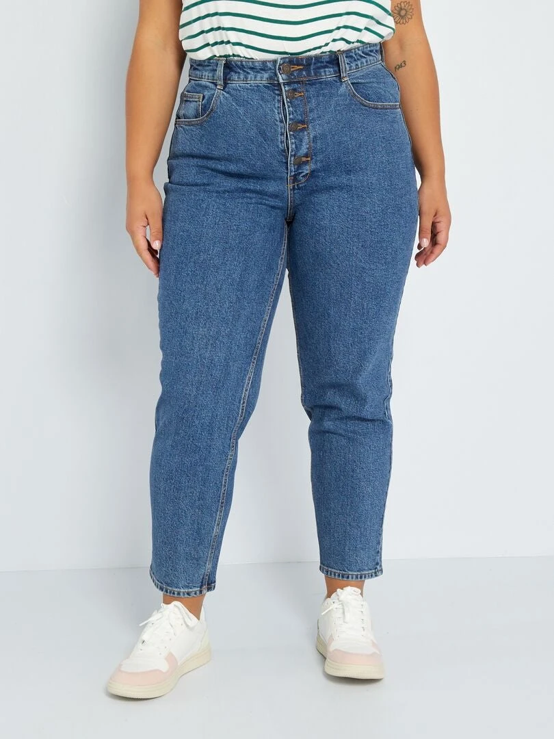 Vaquero Mom Fit - L30 - AZUL 3 Vaquero Mom Fit - L30 - AZUL