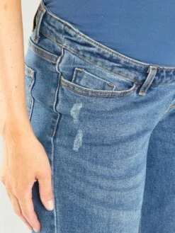 Vaquero Mom Premamá Elástico - AZUL -TrendyModa Ventas vaquero mom premama elastico azul add64 2 frb5