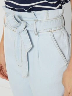 Vaquero Paperbag Con Cinturón - AZUL -TrendyModa Ventas vaquero paperbag con cinturon azul zo187 1 frb5