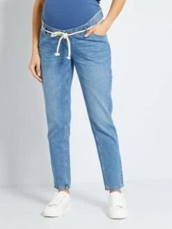 Vaquero Premamá Boyfriend - AZUL