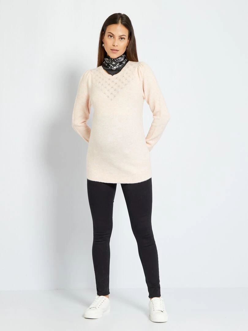 Vaquero Premamá - NEGRO 4 Vaquero Premamá - NEGRO - Imagen 2