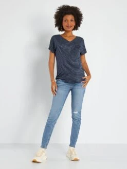 Vaquero Premamá Skinny Fit - Doble Stone