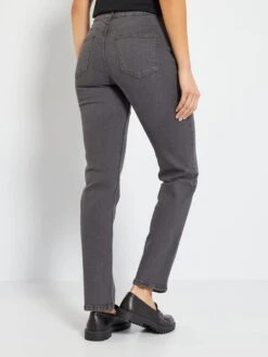 Vaquero Recto De Talle Alto - L30 - GRIS -TrendyModa Ventas vaquero recto de talle alto l30 gris zk742 2 frb3