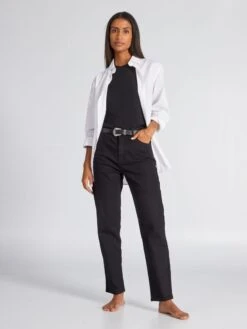 Vaquero Regular De Tiro Alto 38/28L - NEGRO_DENI