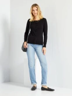 Vaquero Regular De Tiro Alto - L28 - Azul