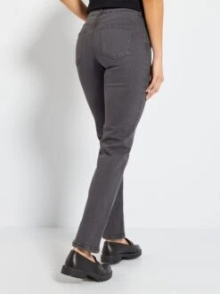 Vaquero Regular De Tiro Alto - L28 - GRIS -TrendyModa Ventas vaquero regular de tiro alto l28 gris zk738 2 frb3