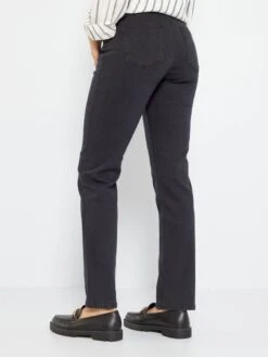 Vaquero Regular De Tiro Alto - L28 - NEGRO 8 Vaquero Regular De Tiro Alto - L28 - NEGRO -TrendyModa Ventas vaquero regular de tiro alto l28 negro zk738 1 frb3