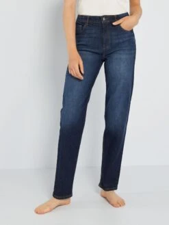 Vaquero Regular De Tiro Alto - L34 - ENJUAGUE1