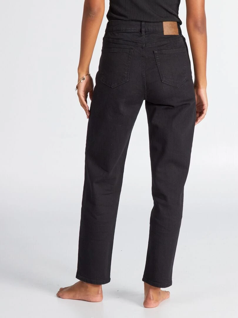 Vaquero Regular De Tiro Alto - L34 - NEGRO_DENI 5 Vaquero Regular De Tiro Alto - L34 - NEGRO_DENI - Imagen 3