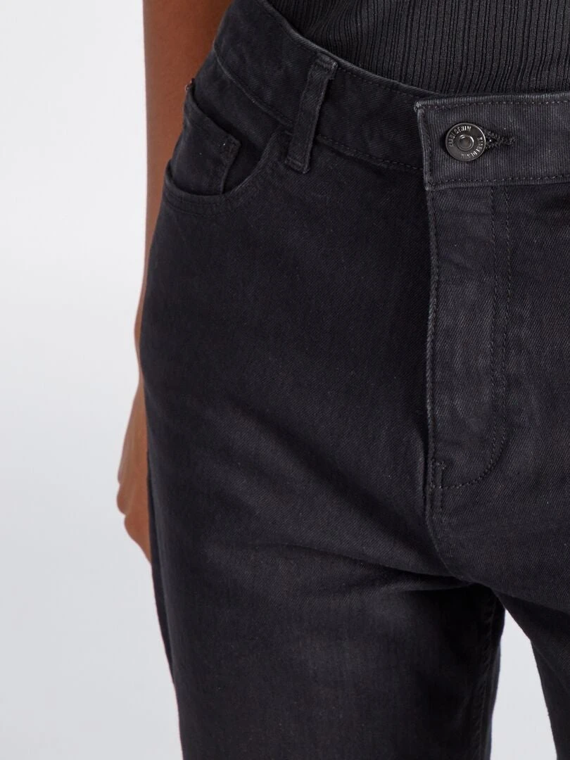 Vaquero Regular De Tiro Alto - L34 - NEGRO_DENI 6 Vaquero Regular De Tiro Alto - L34 - NEGRO_DENI - Imagen 4