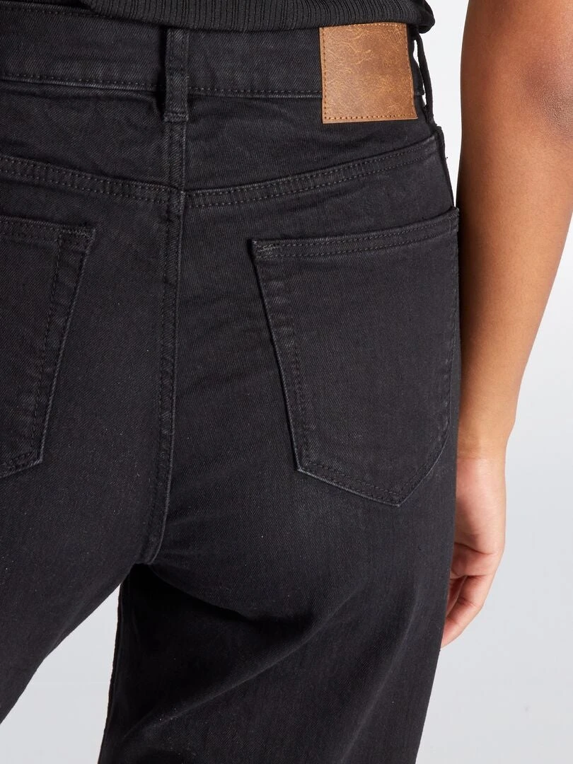 Vaquero Regular De Tiro Alto - L34 - NEGRO_DENI 7 Vaquero Regular De Tiro Alto - L34 - NEGRO_DENI - Imagen 5