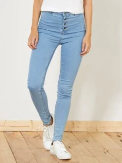 Vaquero Skinny Con Efecto Moldeador - AZUL
