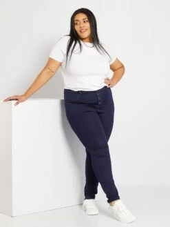 Vaquero Skinny De Talle Alto - Azul -TrendyModa Ventas vaquero skinny de talle alto azul vl758 5 frb2