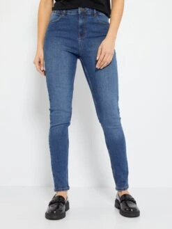 Vaquero Skinny De Talle Alto - L30 - AZUL -TrendyModa Ventas vaquero skinny de talle alto l30 azul zk646 4 frb2