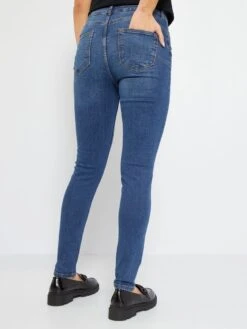 Vaquero Skinny De Talle Alto - L30 - AZUL -TrendyModa Ventas vaquero skinny de talle alto l30 azul zk646 4 frb3