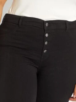 Vaquero Skinny De Talle Alto - Negro -TrendyModa Ventas vaquero skinny de talle alto negro vl758 1 frb5