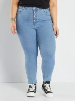 Vaquero Skinny De Tiro Alto - Azul -TrendyModa Ventas vaquero skinny de tiro alto azul acg04 4 frb2