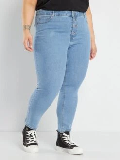Vaquero Skinny De Tiro Alto - Azul -TrendyModa Ventas vaquero skinny de tiro alto azul acg04 4 frb3