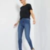 Vaquero Skinny De Tiro Alto - L30 - AZUL -TrendyModa Ventas vaquero skinny de tiro alto l30 azul acf38 3 frb1