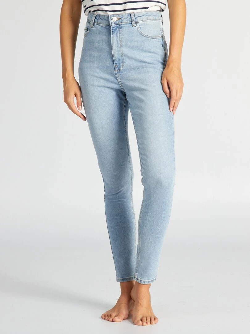 Vaquero Skinny De Tiro Alto - L32 - Azul 4 Vaquero Skinny De Tiro Alto - L32 - Azul - Imagen 2