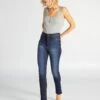 Vaquero Skinny De Tiro Alto - L34 - ENJUAGUE1 -TrendyModa Ventas vaquero skinny de tiro alto l34 enjuague1 aci41 2 frb1