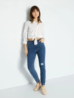 Vaquero Skinny Fit/corte Muy Entallado - AZUL 9 Vaquero Skinny Fit/corte Muy Entallado - AZUL -TrendyModa Ventas vaquero skinny fitcorte muy entallado azul zk658 3 frb2