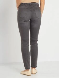 Vaquero Slim De Tiro Alto - L28 - GRIS 9 Vaquero Slim De Tiro Alto - L28 - GRIS -TrendyModa Ventas vaquero slim de tiro alto l28 gris zk718 2 frb3