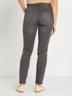Vaquero Slim De Tiro Alto L32 - GRIS -TrendyModa Ventas vaquero slim de tiro alto l32 gris zk723 2 frb3