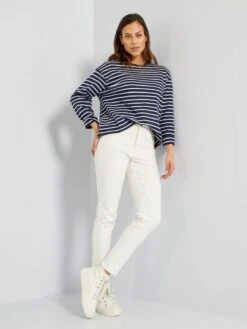 Vaquero Slim Elástico - 30L - BLANCO