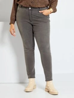 Vaquero Slim Elástico - GRIS