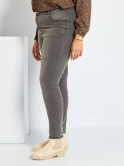 Vaquero Slim Elástico - GRIS -TrendyModa Ventas vaquero slim elastico gris zj383 2 frb4