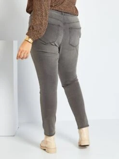 Vaquero Slim Elástico - GRIS -TrendyModa Ventas vaquero slim elastico gris zj383 2 frb5