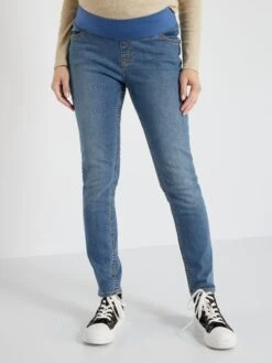 Vaquero Slim Premamá - AZUL