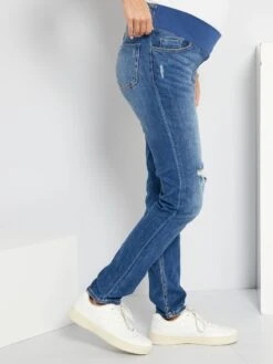 Vaquero Slim Premamá L30 Banda Baja - AZUL 10 Vaquero Slim Premamá L30 Banda Baja - AZUL -TrendyModa Ventas vaquero slim premama l30 banda baja azul xv994 4 frb3