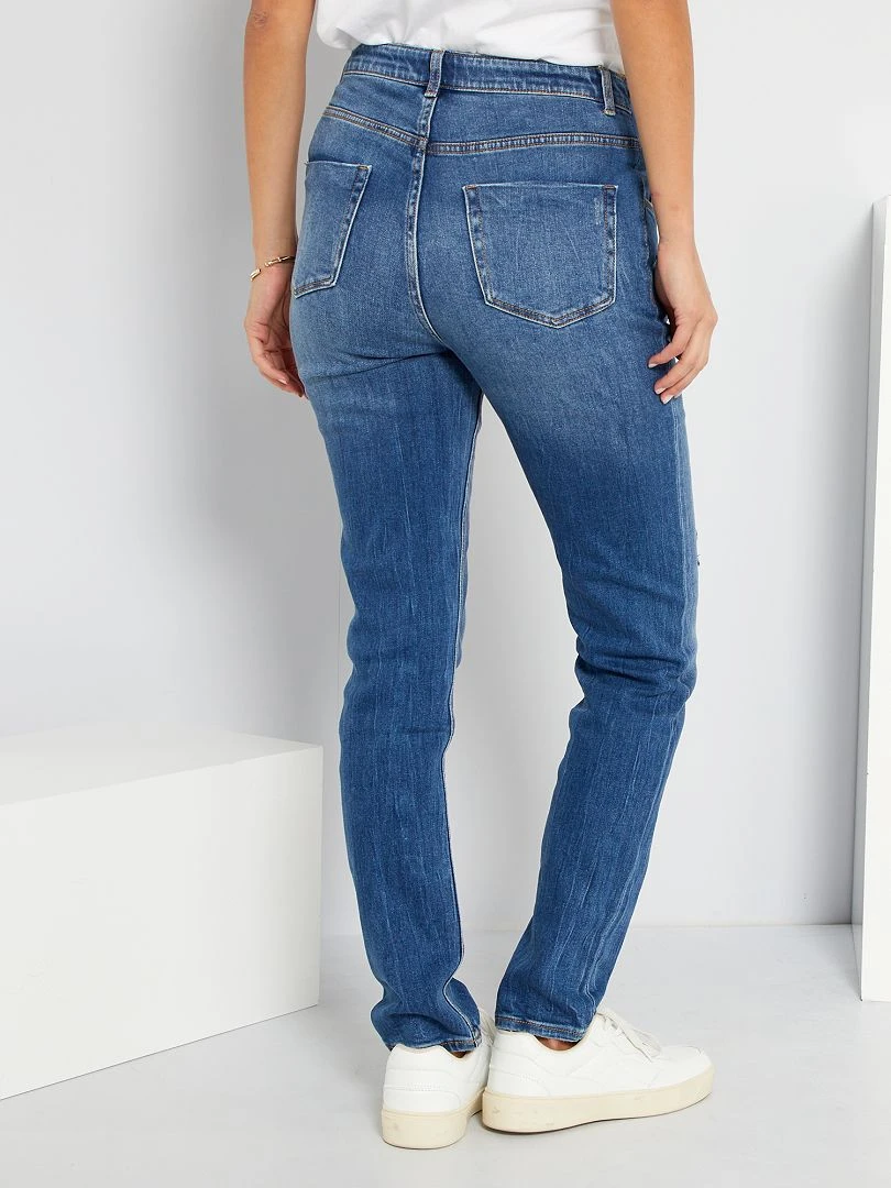 Vaquero Slim Premamá L30 Banda Baja - AZUL 7 Vaquero Slim Premamá L30 Banda Baja - AZUL - Imagen 5